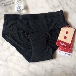 Thinx Air Hiphugger XXS Black Underwear